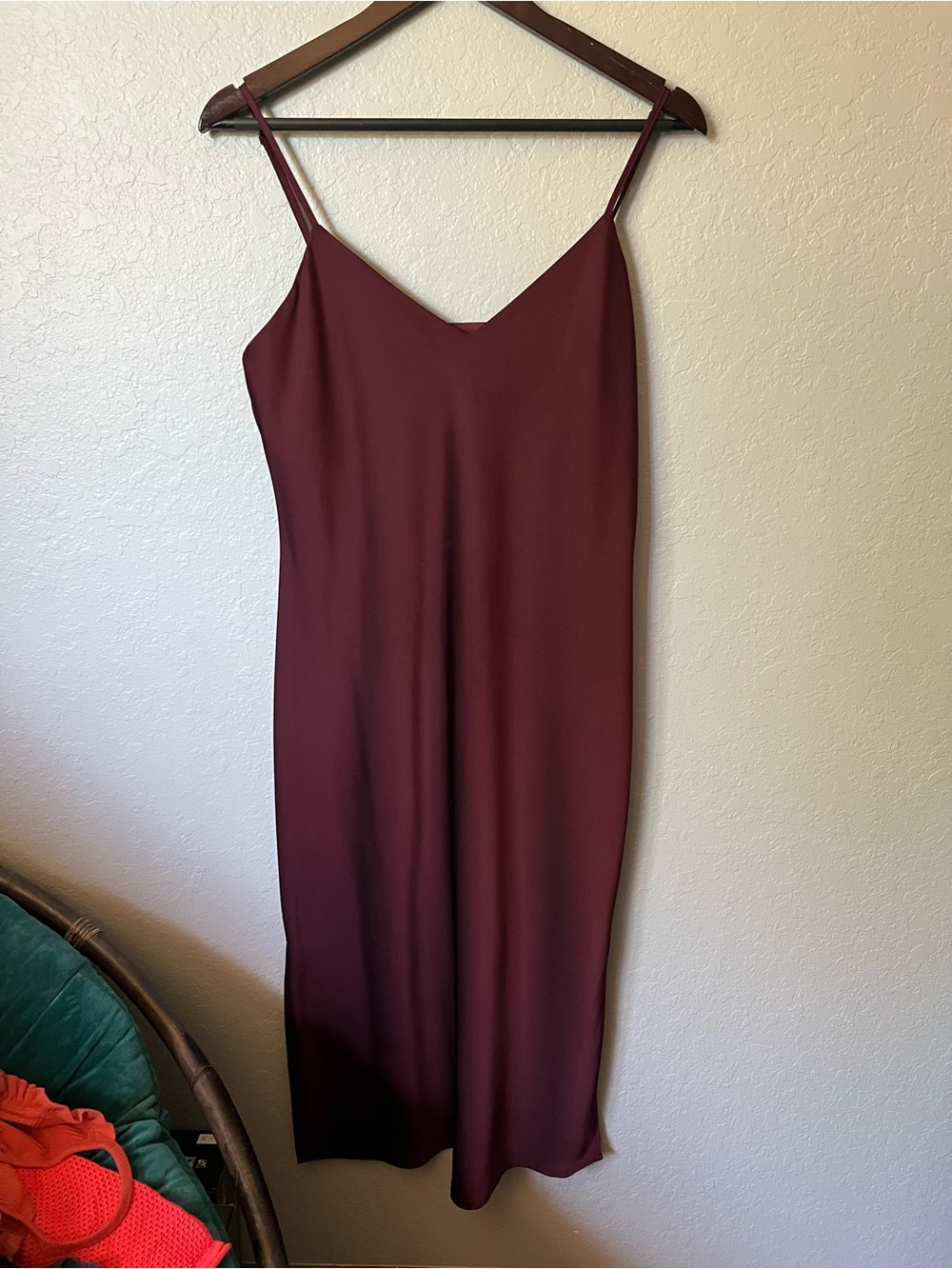 Gianni Bini Burgundy Slip Midi Dress New With Tags